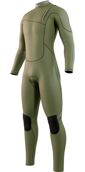 2025 Mystic Mens The One 4/3mm Zip Free Wetsuit 35000.250610 - Moss